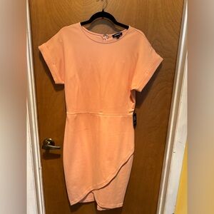 Peach Short Sleeve Dress - Express